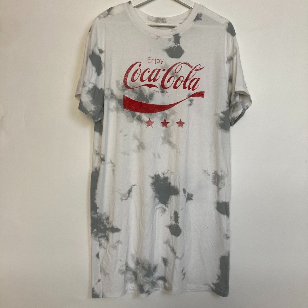 Coca Cola Graphic T-Shirt Dress Size L